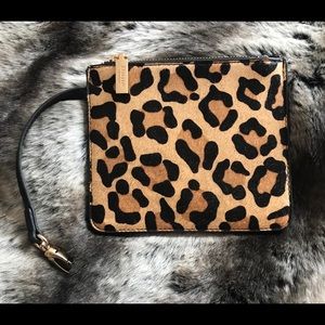 Dune London Leopard Fur Pouch